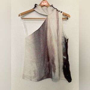 Wish Australia 🟣 GUC Size Small Asymmetrical One Shoulder Sleeveless Top